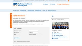 
                            8. IBAN-Rechner - Raiffeisen-Volksbank Haßberge eG