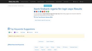 
                            6. Ibank firstbank nigeria fbn login aspx Results For Websites Listing