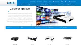 
                            8. IBASE Digital Signage Player/Hardware, Video Wall Player ...