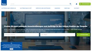 
                            3. ibau: Ihr Service für Ausschreibungen, Auftragschancen und Aufträge