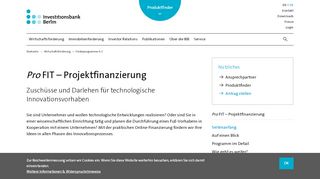 
                            3. IBB Pro Fit fördert innovative Projekte - Investitionsbank Berlin