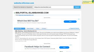 
                            9. ibblportal.islamibankbd.com at WI. IBBL iBanking - Internet Banking ...