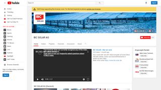 
                            11. IBC SOLAR AG - YouTube