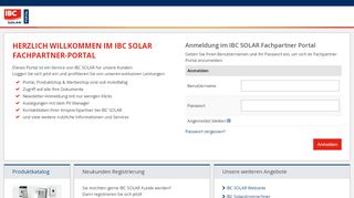 
                            2. IBC SOLAR Fachpartnerportal