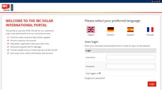 
                            3. IBC SOLAR International Portal