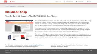 
                            12. IBC SOLAR Shop