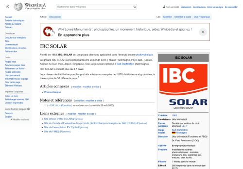 
                            4. IBC SOLAR — Wikipédia