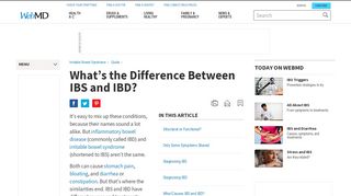 
                            11. IBD or IBS: What's the Difference? - WebMD