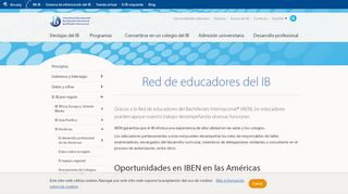 
                            1. IBEN en las Américas - International Baccalaureate