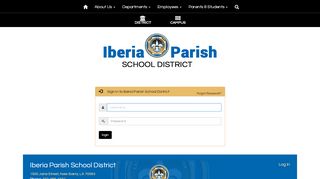 
                            10. Iberia Parish School District - Site Administration Login