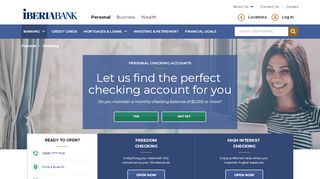 
                            5. IBERIABANK | Personal Checking Accounts