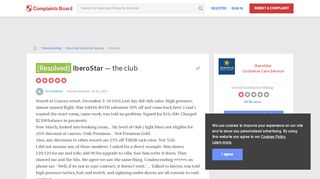 
                            13. IberoStar - The club, Review 858230 | Complaints Board