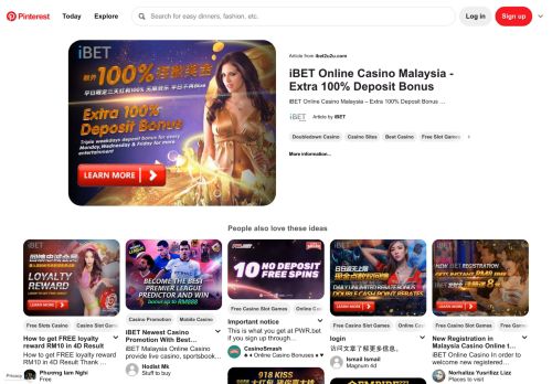 
                            11. iBET Online Casino Malaysia -Extra 100% Deposit ...