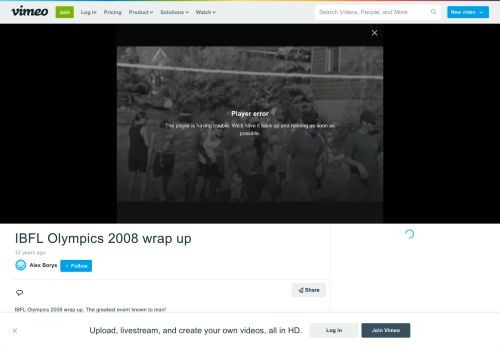 
                            12. IBFL Olympics 2008 wrap up on Vimeo