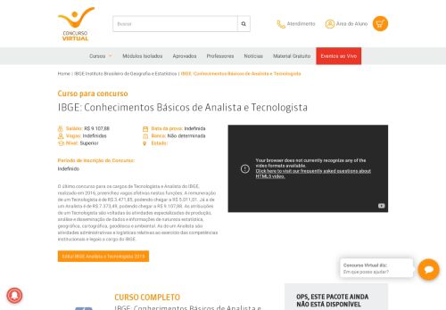 
                            13. IBGE: Conhecimentos Básicos de Analista e ... - Concurso Virtual