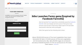 
                            10. ibibo Launches Farms game [Inspired by Facebook Farmville ...