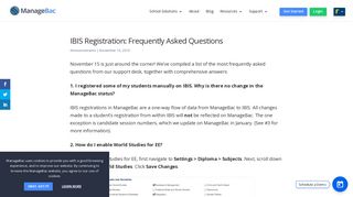 
                            9. IBIS Registration: Frequently Asked Questions - ManageBac