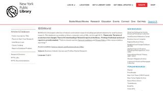 
                            7. IBISWorld | The New York Public Library