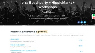 
                            9. Ibiza Beachparty + HippieMarkt + Workshops (Food Ticket) - Tickets ...
