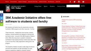 
                            8. IBM Academic Initiative offers free software to students and faculty ...