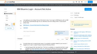 
                            3. IBM Bluemix Login - Account Not Active - Stack Overflow