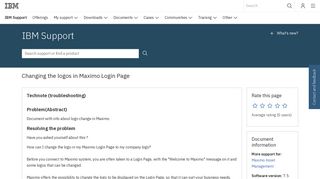 
                            2. IBM Changing the logos in Maximo Login Page - United ...