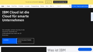 
                            8. IBM – Cloud-Computing für Entwickler und Innovatoren - Deutschland