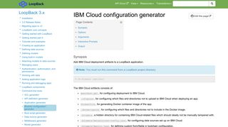 
                            12. IBM Cloud configuration generator | LoopBack Documentation