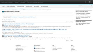 
                            6. IBM Connections Cloud wiki : Troubleshooting Security