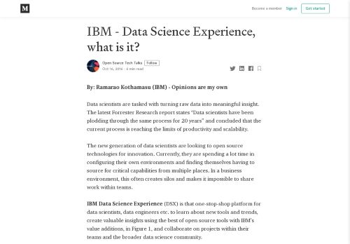 
                            11. IBM - Data Science Experience, what is it? – Open Source Tech Talks ...