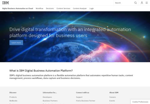 
                            13. IBM Digital Business Automation on Cloud