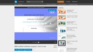 
                            8. IBM entitled software support, how to use - SlideShare