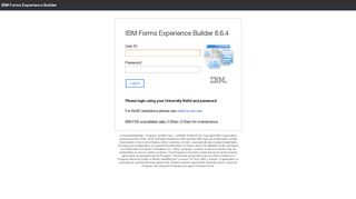 
                            11. IBM Forms Experience Builder - Log In