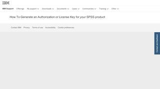 
                            9. IBM How To Generate an Authorization or License Key for your SPSS ...