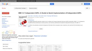 
                            7. IBM i 6.1 Independent ASPs: A Guide to Quick Implementation of ...