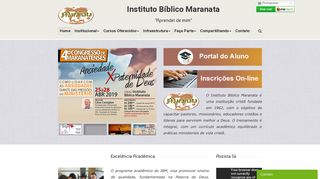 
                            10. IBM - Instituto Bíblico Maranata Fones (43) 3428-1375 (43) 3428-1441 ...