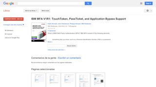 
                            9. IBM MFA V1R1: TouchToken, PassTicket, and Application Bypass Support - Resultado de Google Books