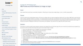 
                            8. IBM Portal and WCM Redirect to Image on login - Knowledge Wiki