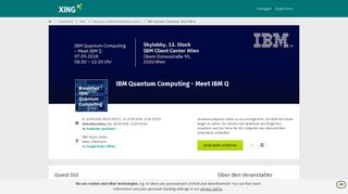 
                            12. IBM Quantum Computing - Meet IBM Q in Wien | Events bei XING