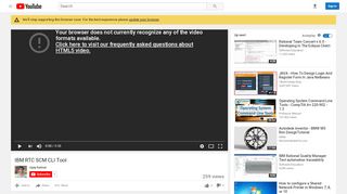 
                            12. IBM RTC SCM CLI Tool - YouTube