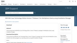 
                            5. IBM SDK Java Technology Edition Version 7 Release 1 for ...