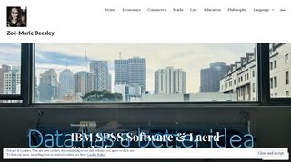 
                            8. IBM SPSS Software & Laerd Statistics – Zoë-Marie Beesley
