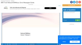 
                            6. IBM Tivoli Netcool/OMNIbus: Error Messages Guide | manualzz.com