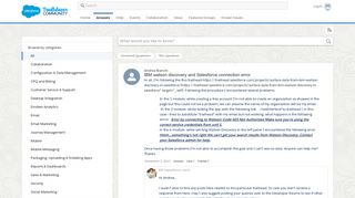 
                            11. IBM watson discovery and Salesforce connection error - Answers ...