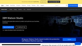 
                            1. IBM Watson Studio - Overview - Saudi Arabia