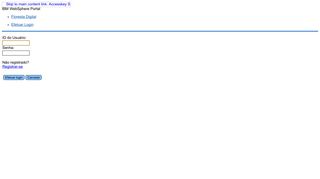 
                            1. IBM WebSphere Portal - Efetuar Login - Floresta Digital
