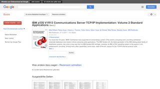 
                            13. IBM z/OS V1R13 Communications Server TCP/IP Implementation: Volume ... - Google Books-Ergebnisseite