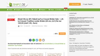 
                            12. iBood: Bis zu 48% Rabatt auf Le Creuset Bräter Sale – z.B. Le Creuset ...