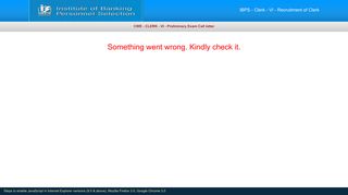 
                            5. IBPS-CWE – CLERK – VI – Preliminary Exam Admit Card