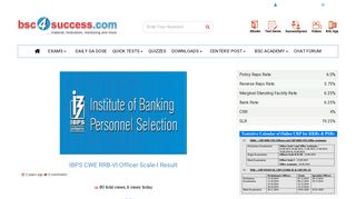
                            9. IBPS CWE RRB-VI Officer Scale-I Result – Bsc4Success